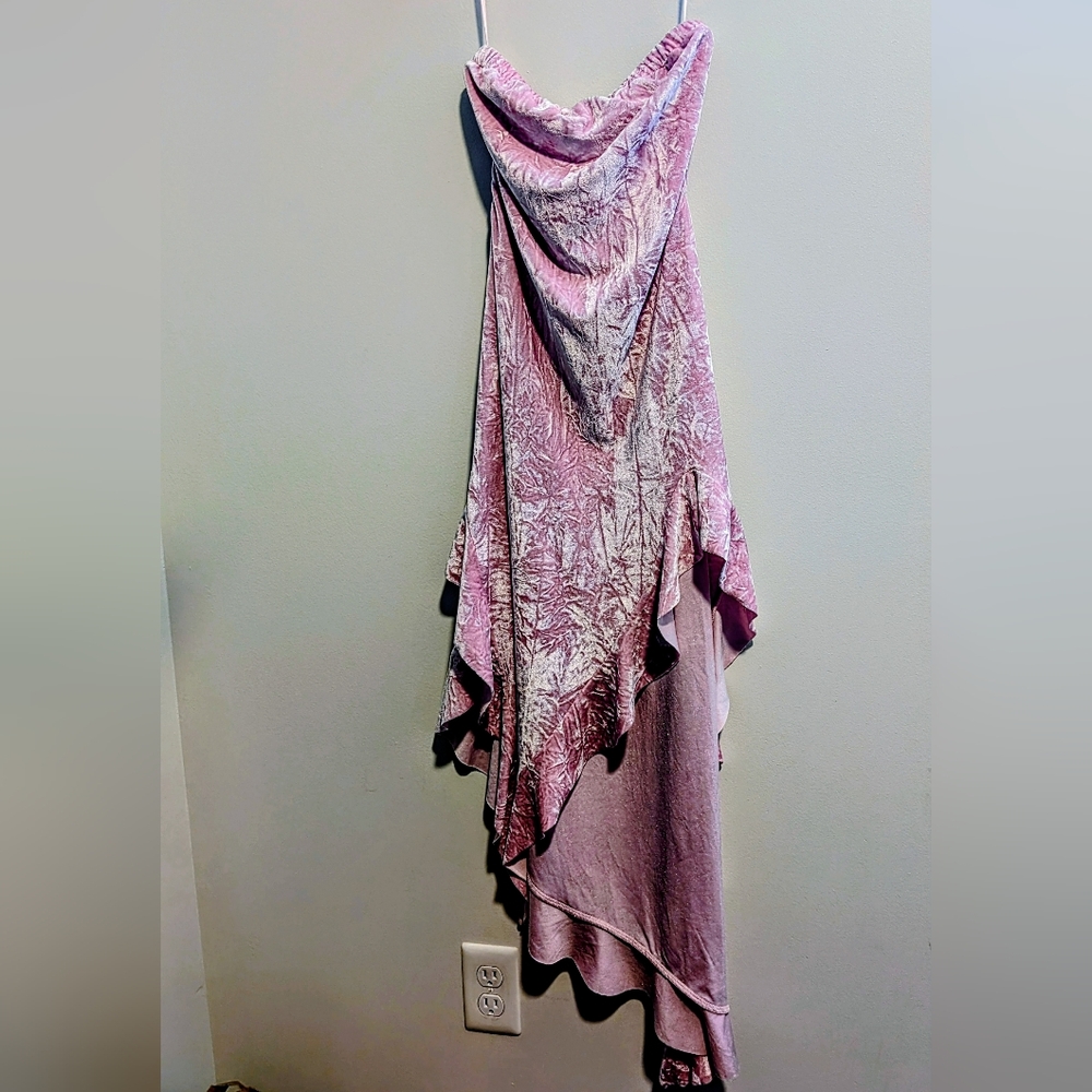 silence + noise Pink Velvet Fairy Festival Summer Resort Dress Size Small - Picture 5 of 7